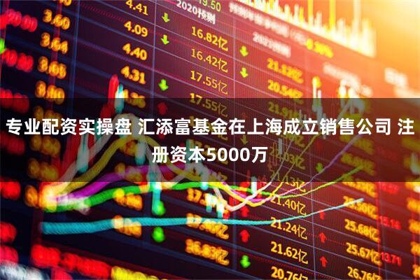 专业配资实操盘 汇添富基金在上海成立销售公司 注册资本5000万